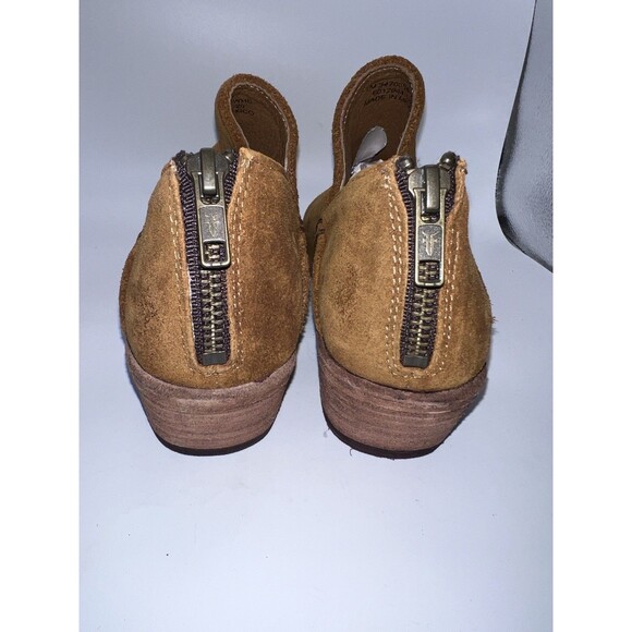 Frye Carson Shootie Ankle Bootie Womens Sz 7M brown Suede Leather Western Boho - Picture 3 of 11